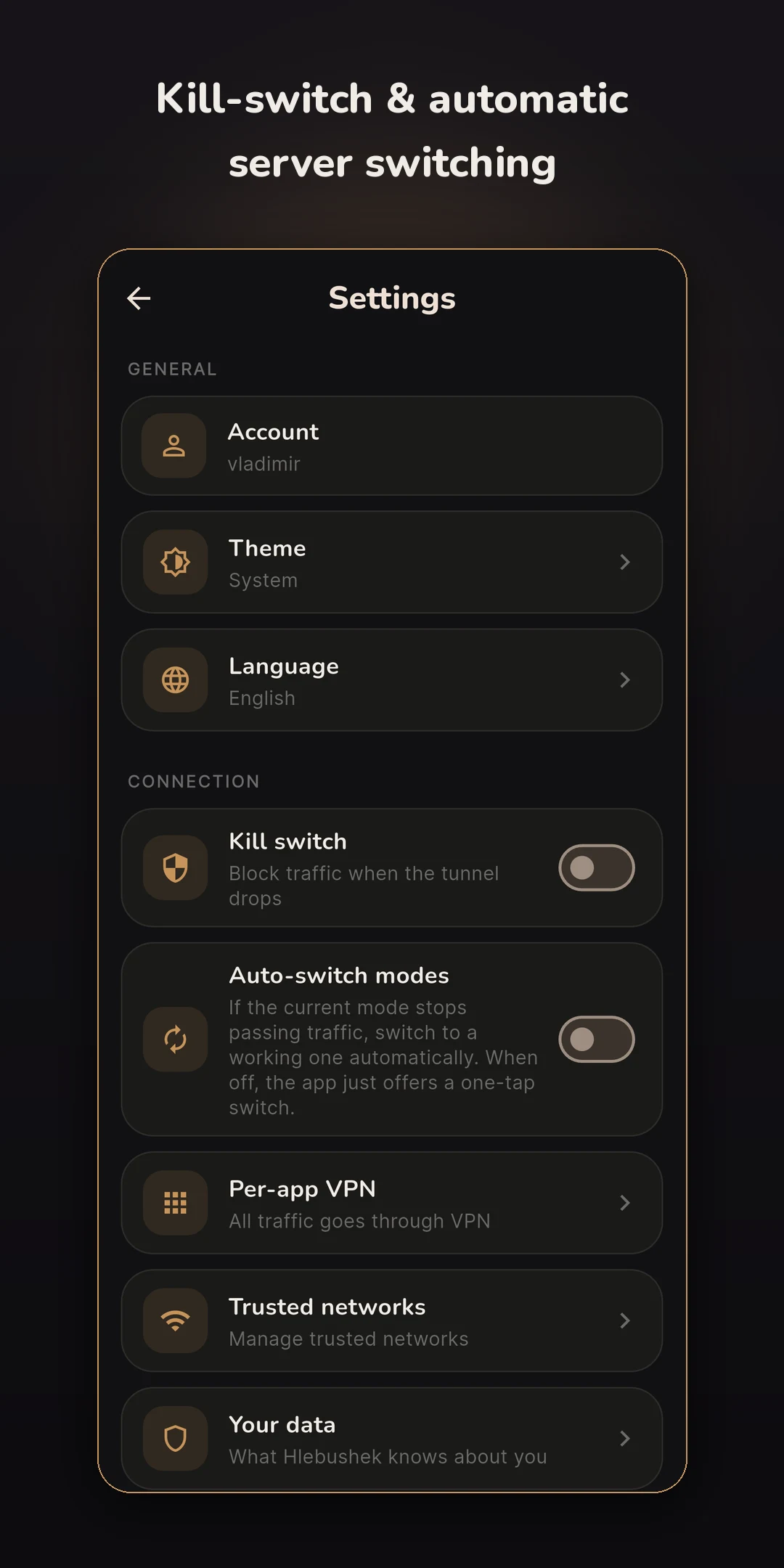 Hlebushek Connect screenshot