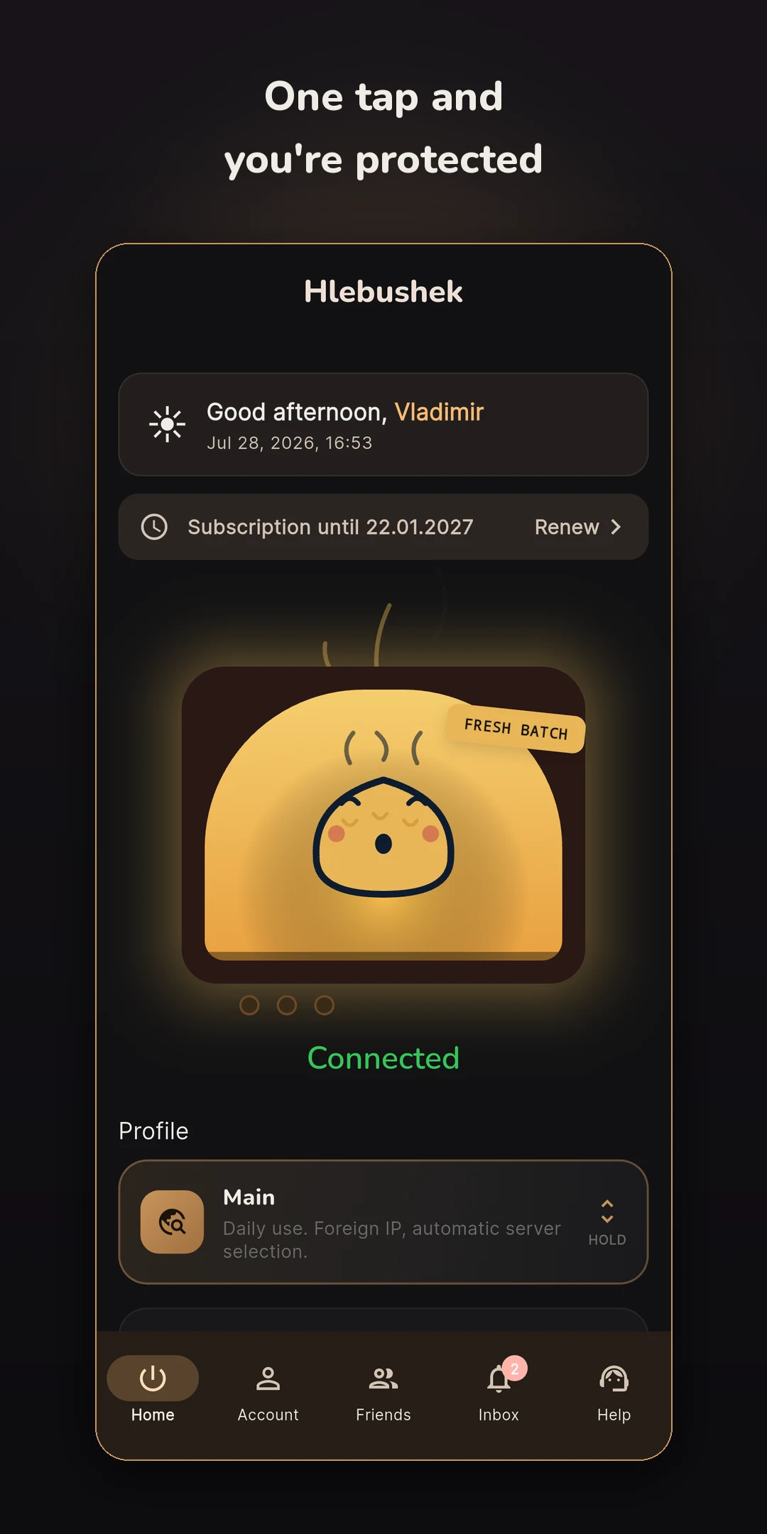 Hlebushek Connect screenshot