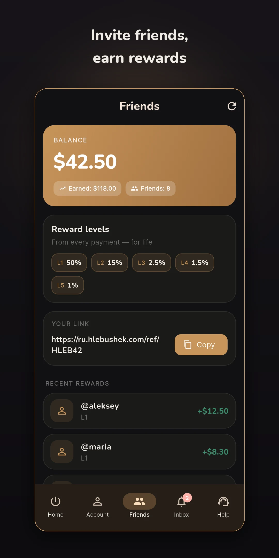 Hlebushek Connect screenshot
