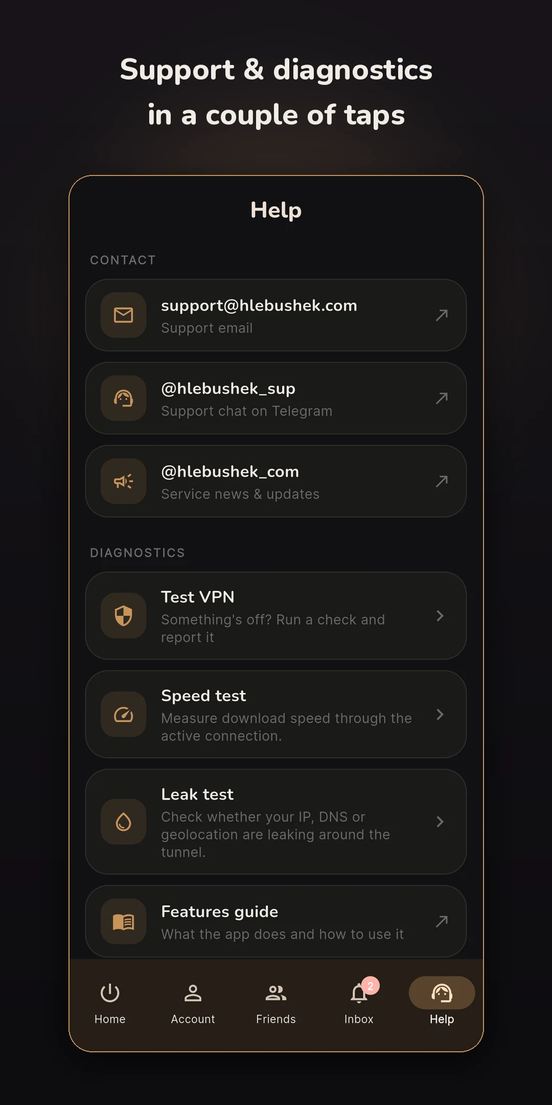 Hlebushek Connect screenshot